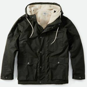 Flint & Tinder– Sherpa-lined Waxed Ridge Parka